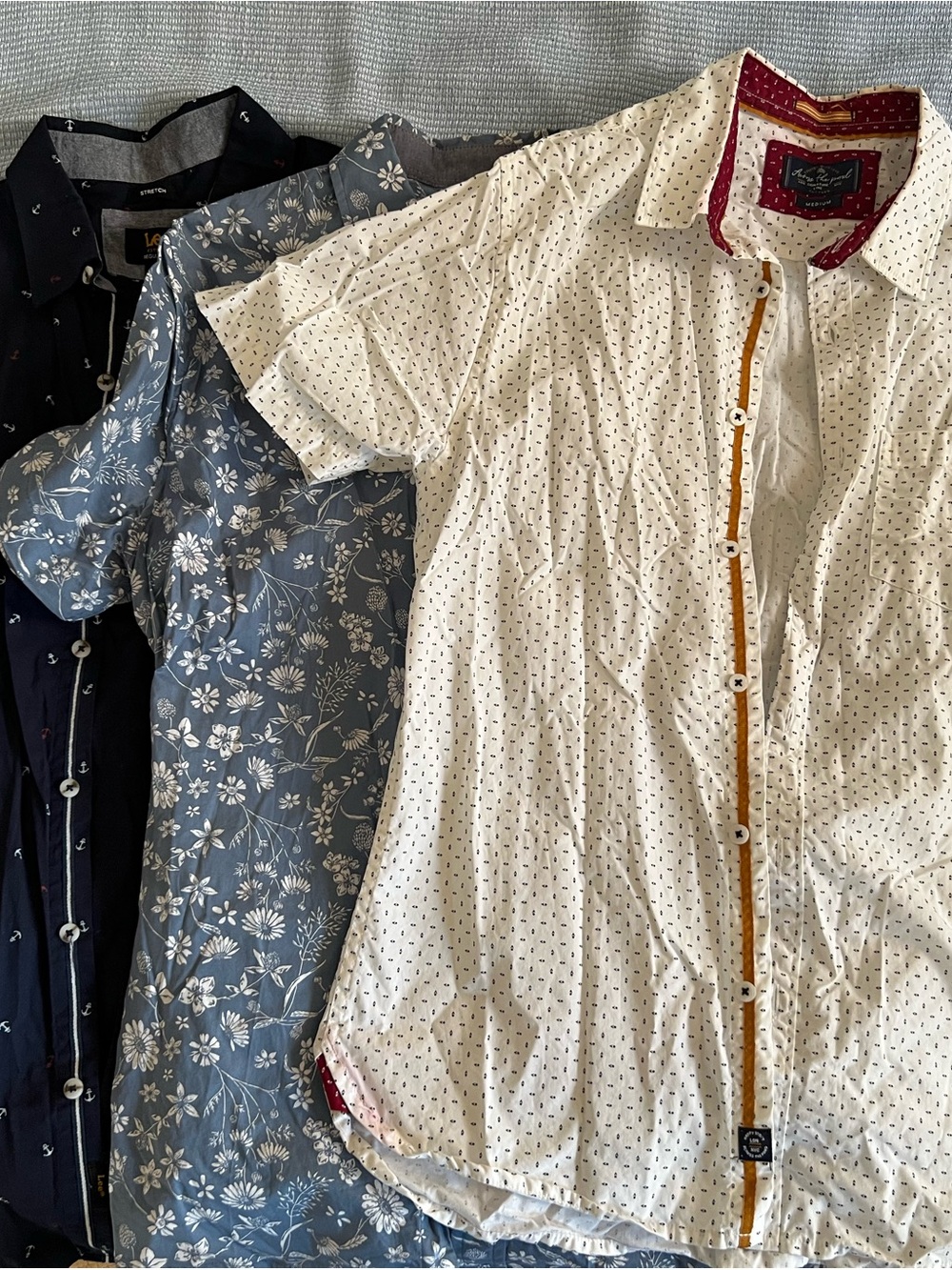 Three Medium Button Up Shirts